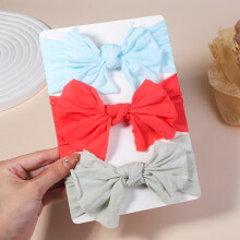 (2709-5)3st/lot Kabelstickad babypannband för barn Elastiska babyflickor Turban barnhårband Nyfödd
