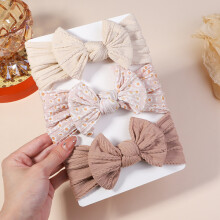 (2711-1)3st/lot Kabelstickad babypannband för barn Elastiska baby flickor Turban barn hårband Nyfödd