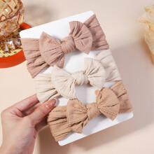 (2711-3)3st/lot Kabelstickad babypannband för barn Elastiska babyflickor Turban barnhårband Nyfödd