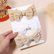 (2711-6)3st/lot Kabelstickad babypannband för barn Elastiska babyflickor Turban barnhårband Nyfödd