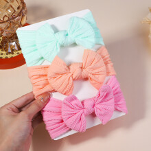 (2711-9)3st/lot Kabelstickad babypannband för barn Elastiska baby flickor turban barn hårband Nyfödd
