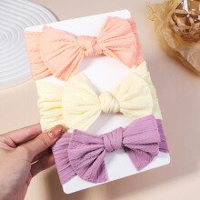(2707-5)3st/lot Kabelstickad babypannband för barn Elastiska baby flickor Turban barn hårband Nyfödd