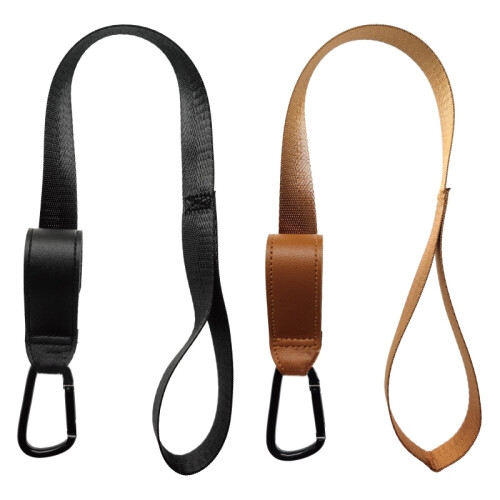 (brown)Stroller Safety Wrist Strap Pushchair Security Leash Sliding Prevent Universal Armrest Hanging Hook for Prams Buggy 1