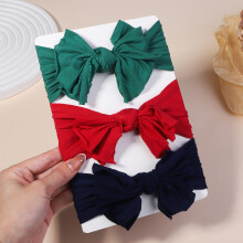 (2709-4)3Pcs/Lot Cable Knit Baby Headbands For Children Elastic Baby Girls Turban Kids Hair Bands Newborn Headwrap Baby Hair Accessories