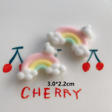 (StyleE) Jewelry Diy Making Cartoon Rainbow Unicorn Flower Resin Components for Cream Glue Phone Case
