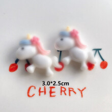 (StyleB) Jewelry Diy Making Cartoon Rainbow Unicorn Flower Resin Components for Cream Glue Case Phone