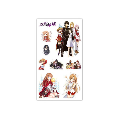 (Sword Realm) Anime Mini Tattoo Δημοσιεύτηκε αύριο κιβωτό Δώρο αυτοκόλλη