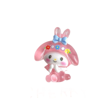 (Melody) Sanrio Resin Noctilucent Figuer Toy Diy θήκη τηλεφώνου Διακοσμητικ