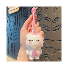 (StyleC) Cartoon Fun Panda Unicorn Bubble Blower Keychain για επετείους και προσφορές