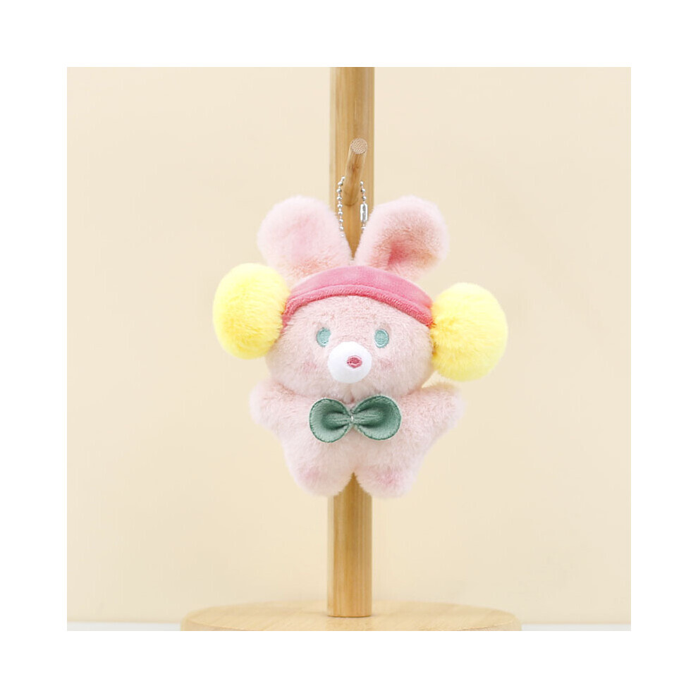 (Lapin) Charmant Lapin En Peluche Porte-clés Ultrasoft Court En Peluche Mignon Lapin Sac Pendentif
