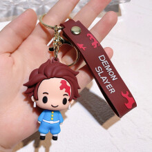 (StyleA) Φιγούρα Demon New Slayer Keychain Tanjiro Nezuko Inosuke Χαριτωμένο πλαστικ