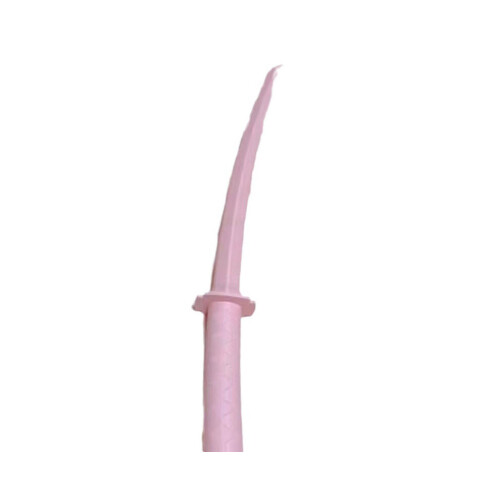 (Ροζ) 3d Funny Printed Gravity Retractable Sword Samurai Telescopic Katana Toys