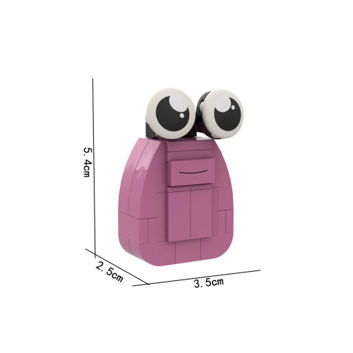 (Ροζ) Pou Building Alien Blocks Sets Diy Emotion Toy Model Puzzle Διαδραστικό παιχνίδι