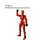 (Κόκκινο μαύρο) Lucky 3d Printed 13 Action Figure Decompressio Multi Jointed Movable Figures 1