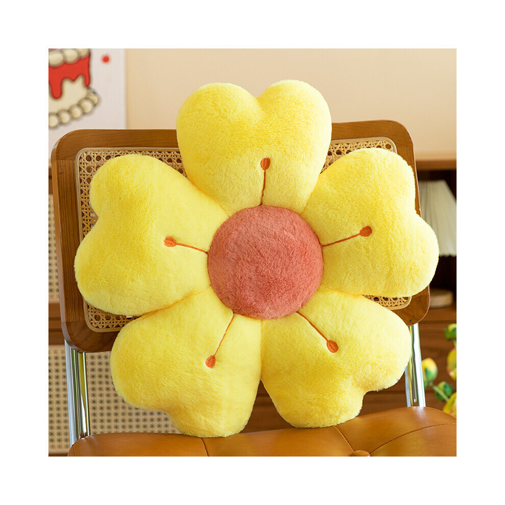 (Jaune, 35 cm) Coussins de filles de fleurs Jouets en peluche de bureau Canapé de salon Marguerites