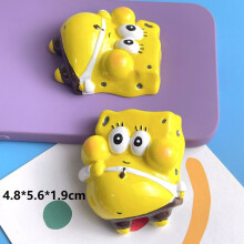 (StyleA) Squarepants Spongebob Diy Jewelry Resin Υλικό Κρέμα Κόλλα Πόρπη Ψυγε