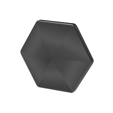 (Musta kuusikulmainen sinkki) Flipo Flip Office Stressilievitys Fidget Spinner Top Neliömäinen Metallilelu
