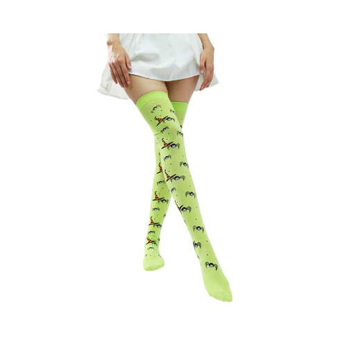 (2) Κινούμενα σχέδια για το Halloween Cosplay Over Knee Thighhigh Socks κοστούμ