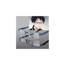 Anime Yuri!!! On Ice Katsuki Yuuri Γυαλιά Cosplay Μπλε γυαλιά με φακό