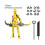 (Χρυσό) Action 3d Printed Figurine Diy Toy Figurine Movable Joint Poseable Pla Material 1