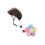 (Brown Dog Rainbow Flower) Συλλογή εορταστική περούκα για κατοικίδ 1