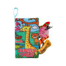 (Giraffe) Tier Kleinkind Schwanz Stoff Bücher Puzzle Spielzeug reißfest frühe Bildung