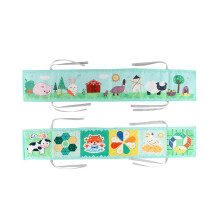 (Farm) Infant Early Education Colorful Doublesided Bed Surrounding Cloth Books