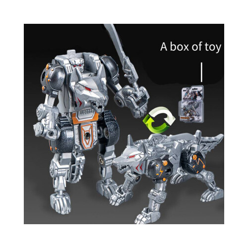 (Wolf) Alloy Transformation Robot Toy Multi Joint Mecha Figure για παιδιά Δώρο Ρεαλιστικό