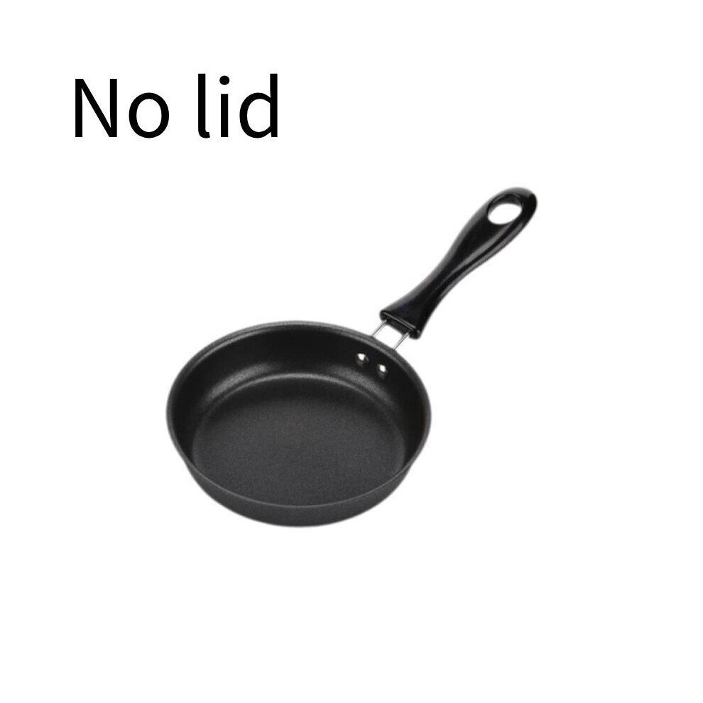 (Noir) œuf à fond plat, poêle antiadhésive, œuf au plat, nourriture bouillie, cuisine de camp multicolore