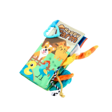 (Bauernhof) Baby Englisches Dinosaurier-Ozean-Stoffbuch, reißfestes Papier, Tierschwanz-Design
