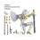 (Ασημί) Action 3d Printed Figurine Diy Toy Figurine Movable Joint Poseable Pla Material 1