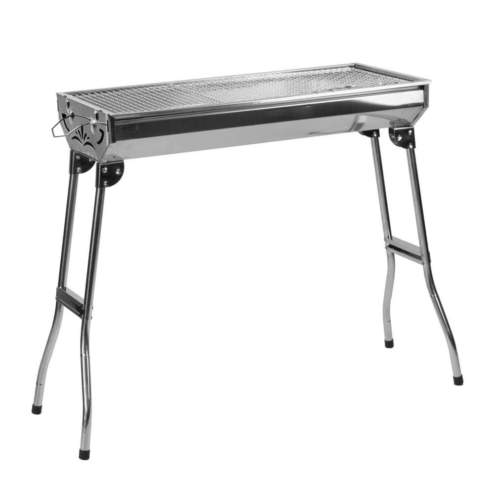 KCT Stainless Steel Portable BBQ - Folding Large Barbecue Grill For Outdoor Camping Foldable Barbeque