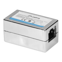 Lanberg adapter netværksstik RJ-45 X2 kat.6 skærmet