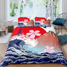(Multi 24, Super King(No Comforter)) Horse Bedding Set Double Cherry Blossoms Floral Duvet Cover,Girly Sweetheart Flower Galaxy Pattern Comforter Cover Room Decor,Animal Plant Theme