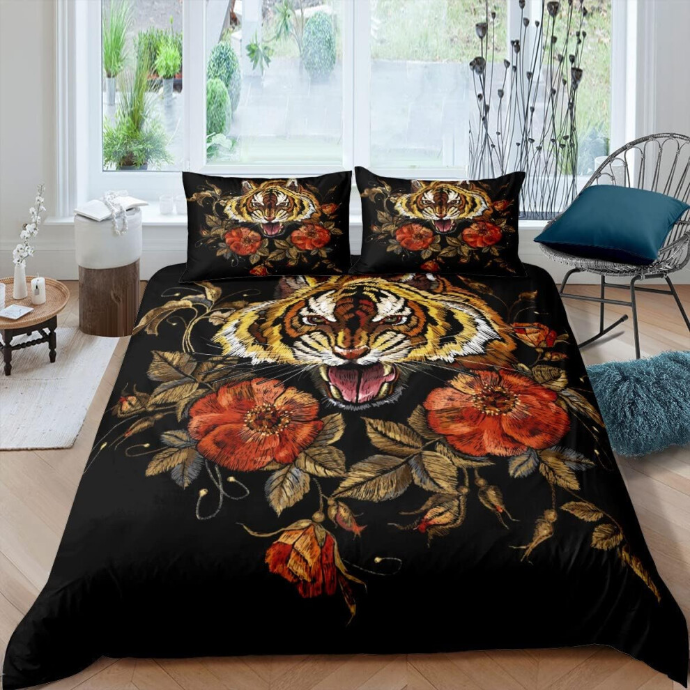 (Multi 18, Double(No Comforter)) Peacock Feather Comforter Cover Double Size Boho Peacock Bedding Set For Kids Girls Women Teal Animal Bird Feather Du