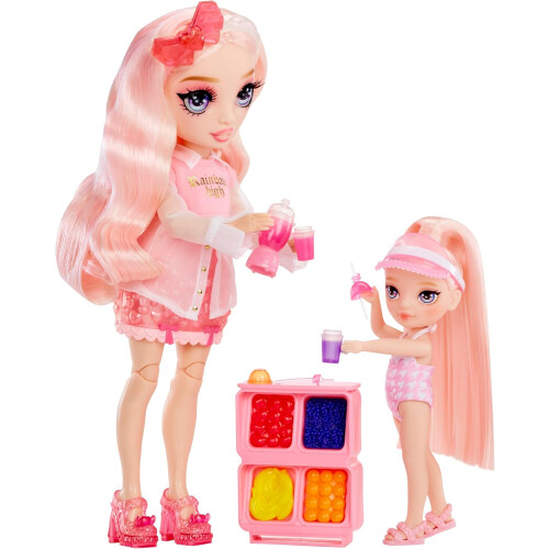 Rainbow High Littles Σετ Παιχνιδιού Πισίνας + Μικρή Κούκλα (Ροζ 5.5”) 1
