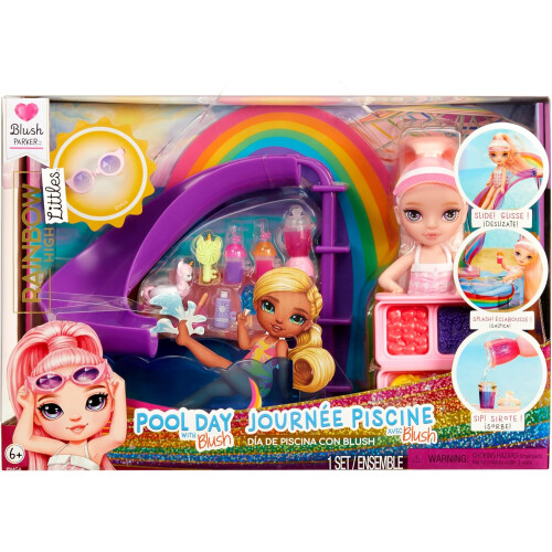 Rainbow High Littles Σετ Παιχνιδιού Πισίνας + Μικρή Κούκλα (Ροζ 5.5”)