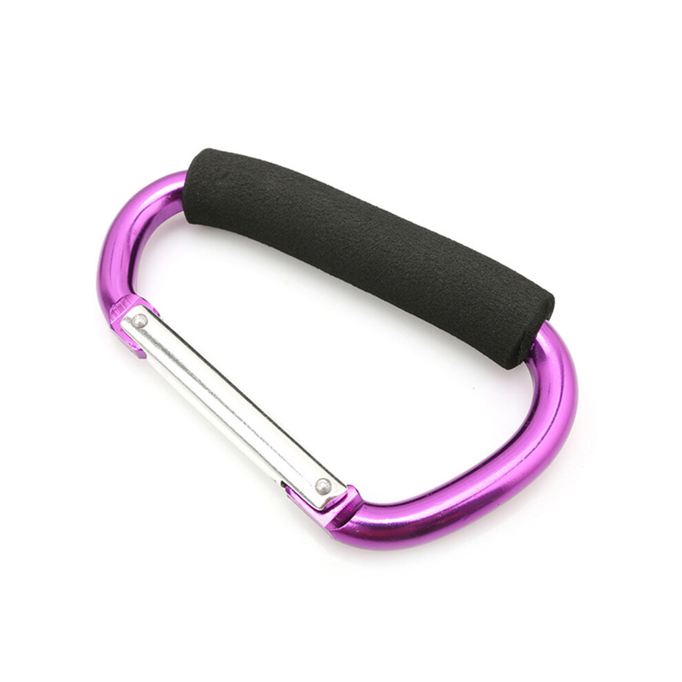 (Violet-A) Crochet pour poussette multiple pour bébé, organisateur de poussette, crochets de courses,