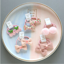(10Pcs-G2)Baby Hair Band Girls Ties Bows Elastic Rubber Band Scrunchies Elastique Cheveux Fille Haar Kids Hair Accessories For Children