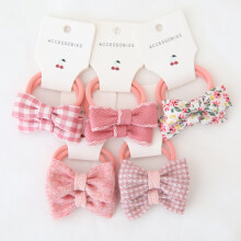 (10st-B3)Babyhårband Flickor Slipsar Rosett Elastiskt gummiband Scrunchies Elastique Cheveux Fille Haar