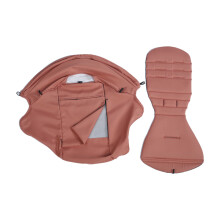 (2pcs ginger pink)175 Sunshade &Seat Cushion for Yoyo/Yoyo2/Yoya 2Pcs/Set Hood &Mattress with Stroge Bag Breathable Mesh Stroller Accessories