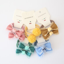 (10st-A7)Babyhårband Flickor Slipsar Rosett Elastiskt gummiband Scrunchies Elastique Cheveux Fille Haar