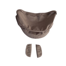 (Brown canopy)COLU KID Stroller Accessories Seat Cushion Change Kits Rain Cover Sunshade Insect Net Backpack Bag For Doona Car Seat Stroller
