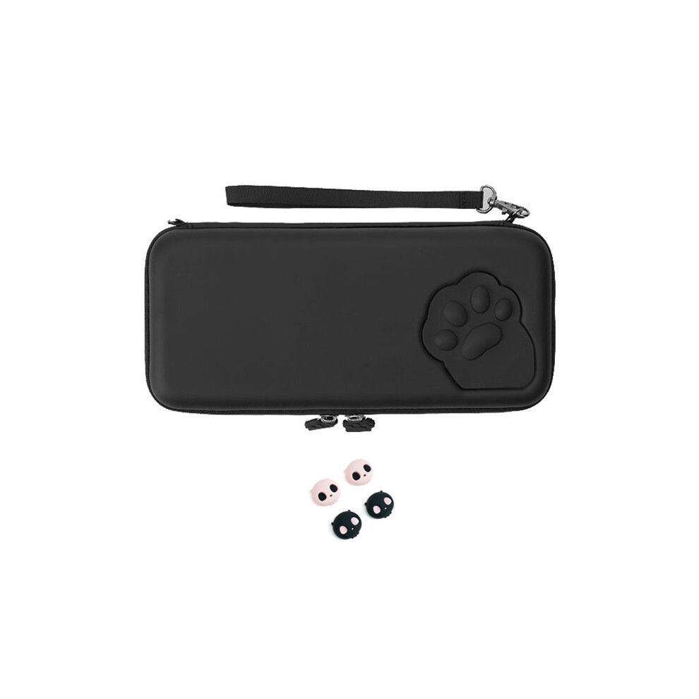(Switch Lite Noir) Étui de transport mignon pour chat pour Nintendo Switch Housse de protection Sac