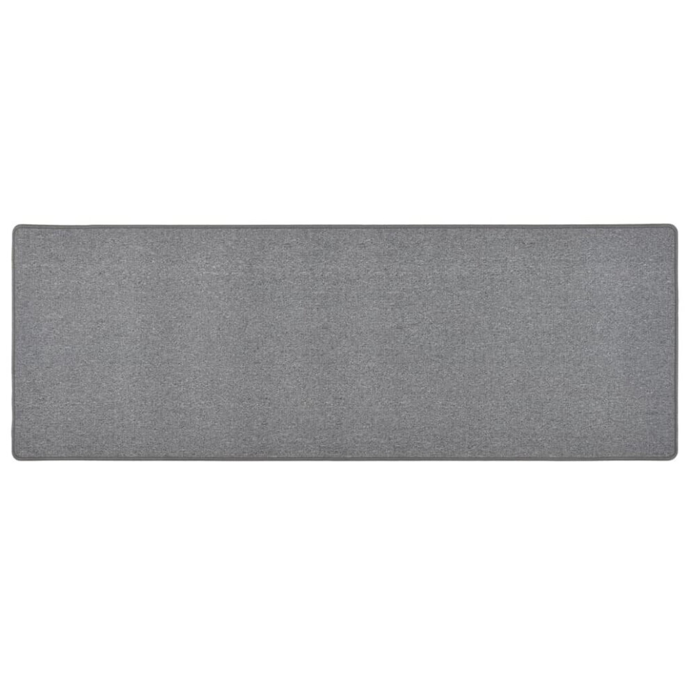 vidaXL Tapis de couloir Gris foncé Couloir Cuisine Bureau Tapis de Sol Tapis
