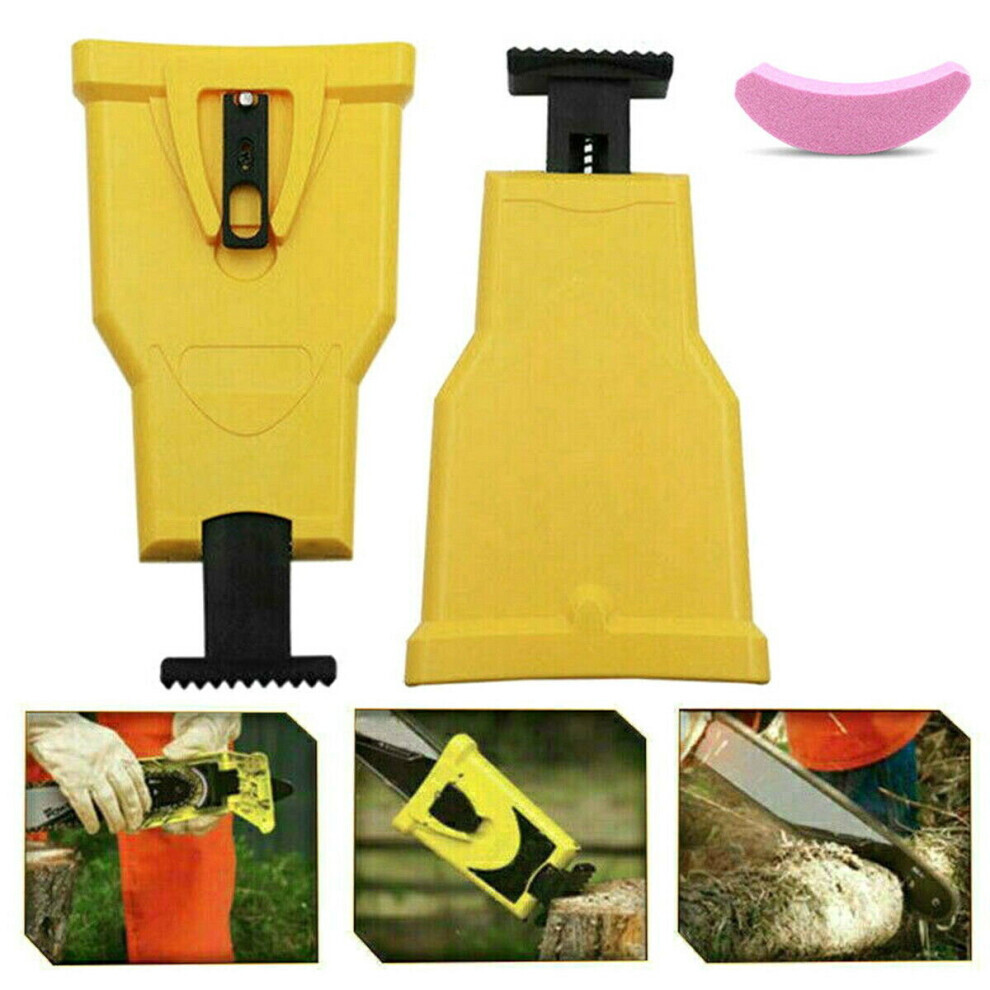 Affûteur de lame de dents de tronçonneuse à deux trous, outils de broyeur de pierre à affûtage rapide