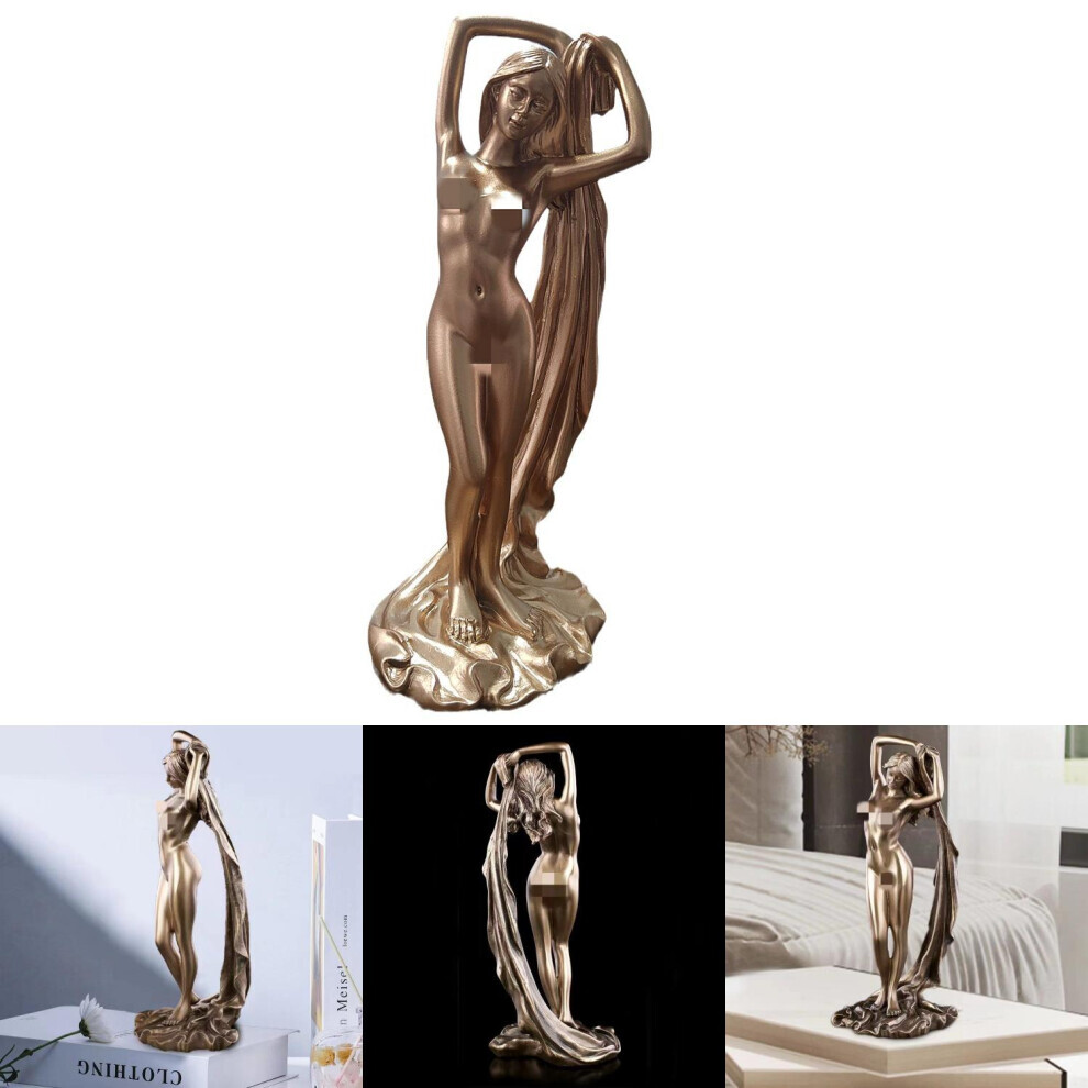 Figurine de déesse en résine exquise, décoration de maison moderne, Accent sculptural pour salon et