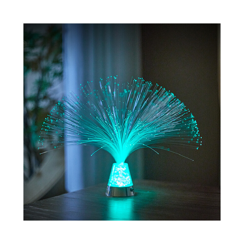 Lampe à changement de couleur en Fiber optique, lampe de chevet, dégradé multicolore, chambre à coucher
