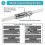 Kryp-professional Kit Ramonage Cheminée 3,6m - Brosse de Ramonage Nylon Ajustable 100mm - Conduits 4