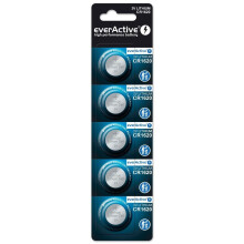 Lithiumbatterij mini everActive CR1620 5 stuks.